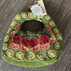 NWT Viral Beaded Fruit Purse Bag